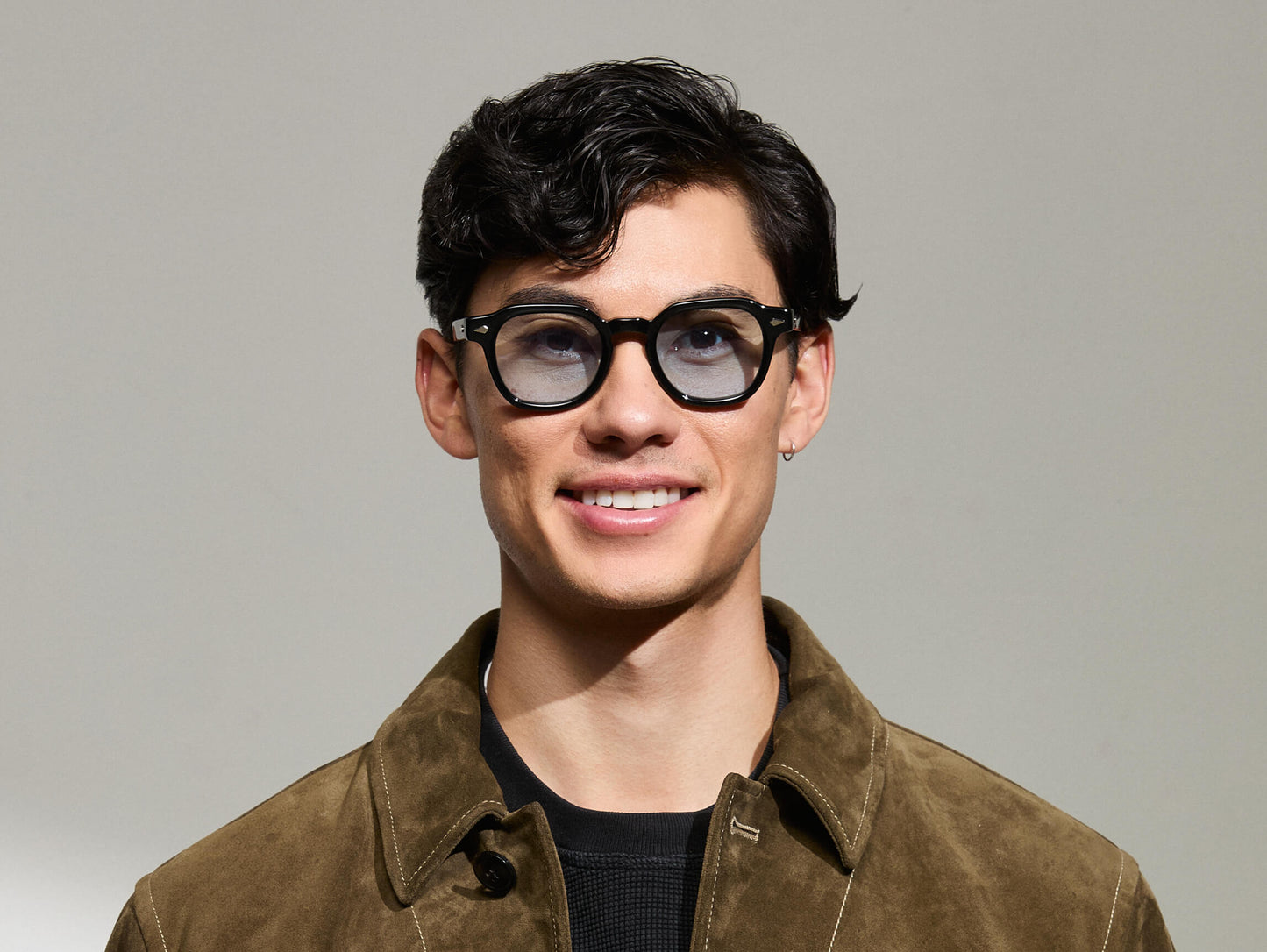 Moscot Dolt Black With Custom Made Tints Sunglasses