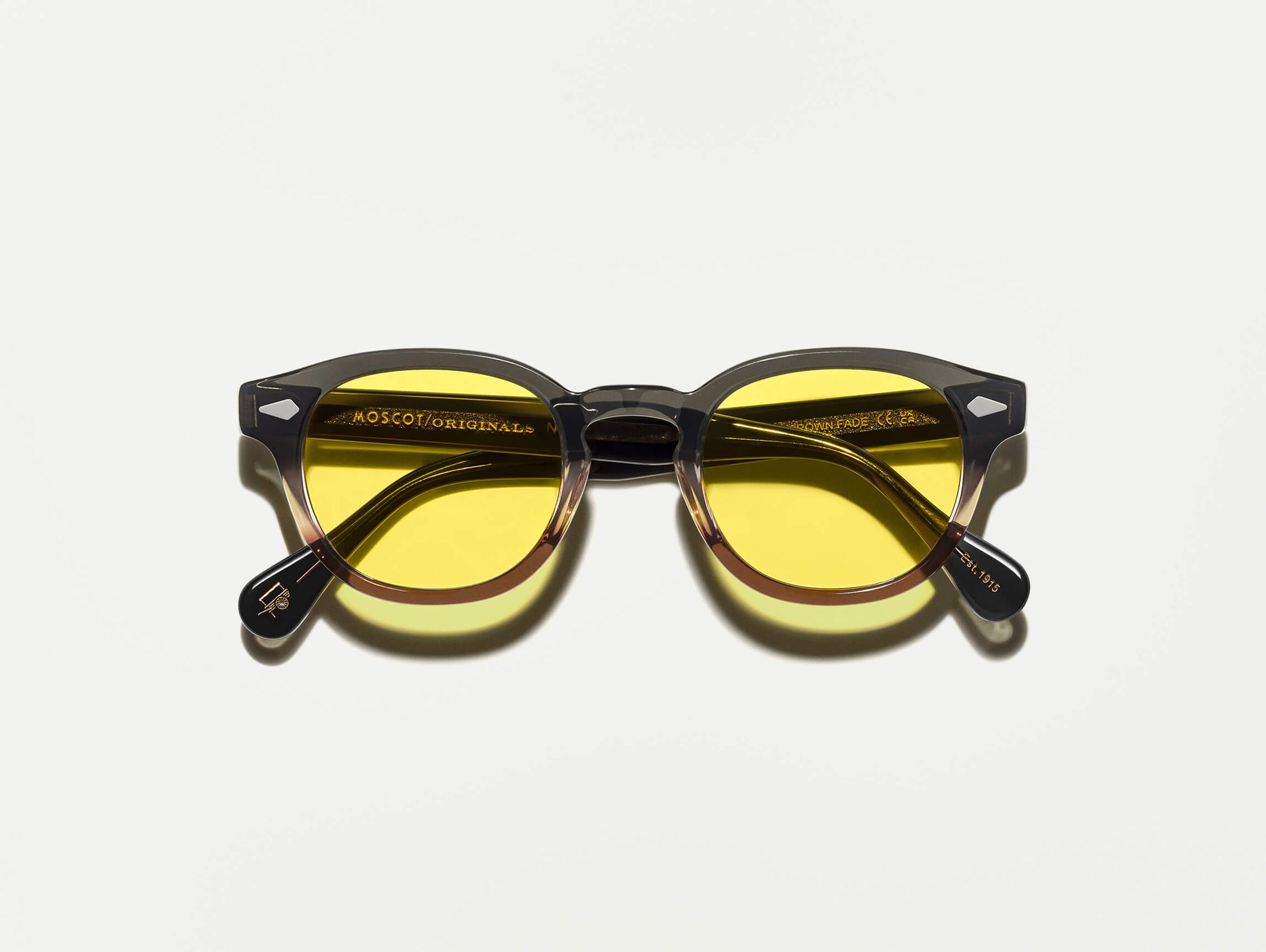 Moscot Lemtosh Monochrome Grey-Brown Fade Sunglasses