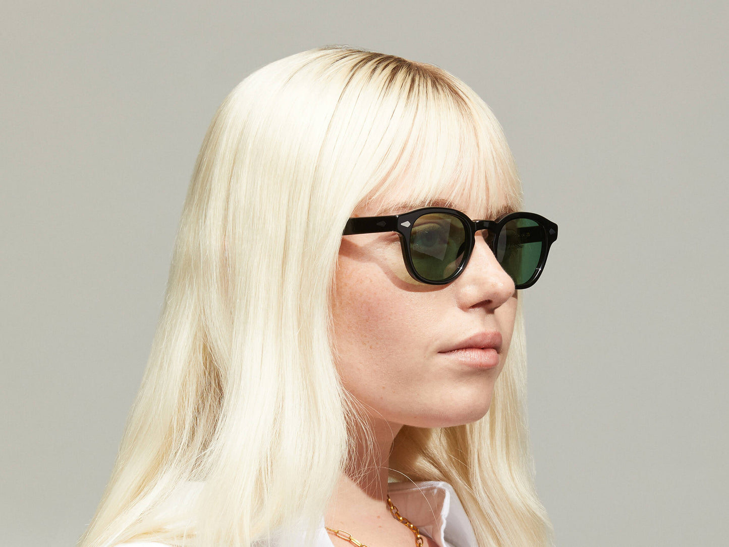 Moscot Lemtosh With Green+ Sunglasses