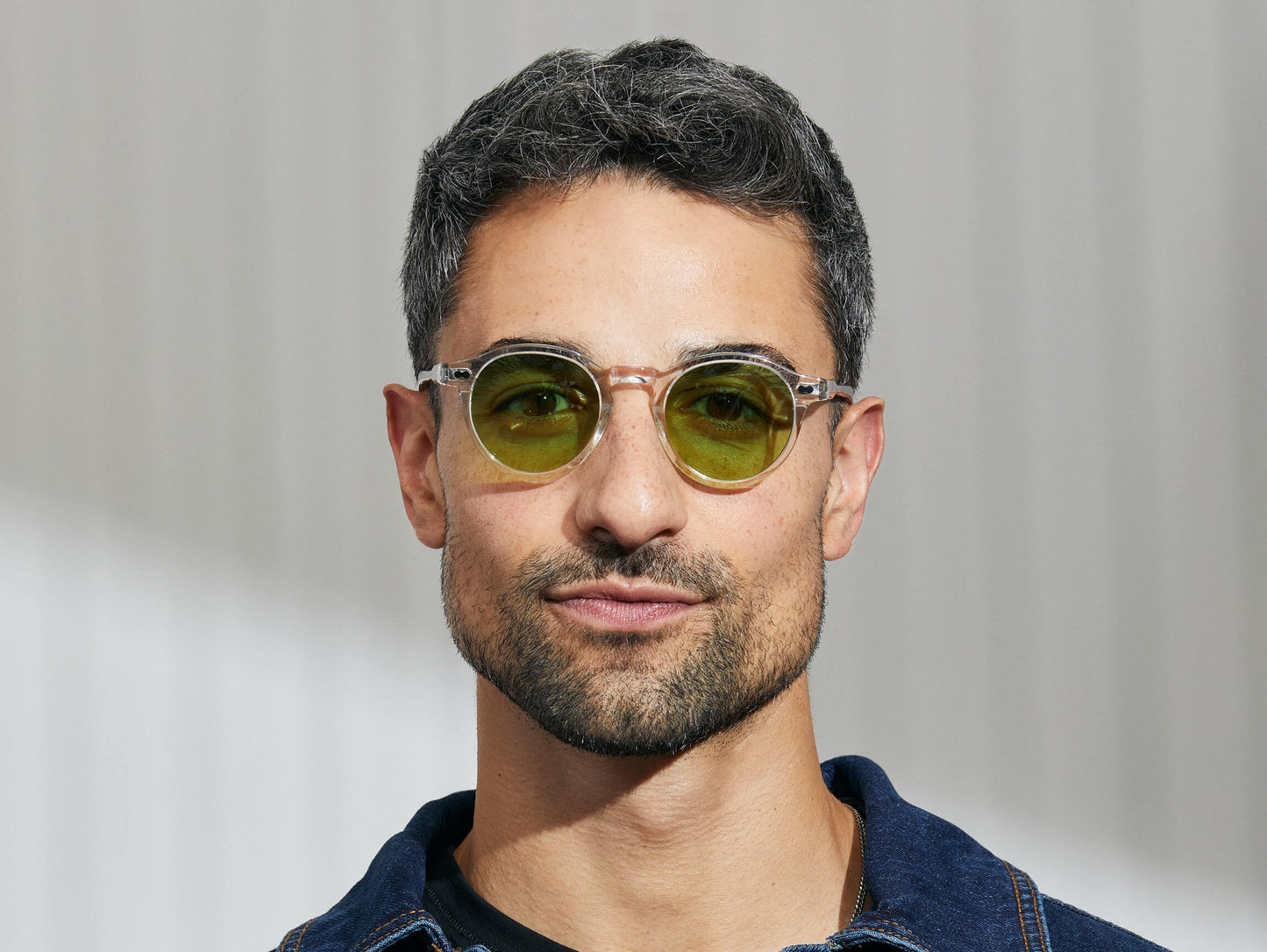 Moscot Miltzen Crystal With Custom Made Tints Sunglasses