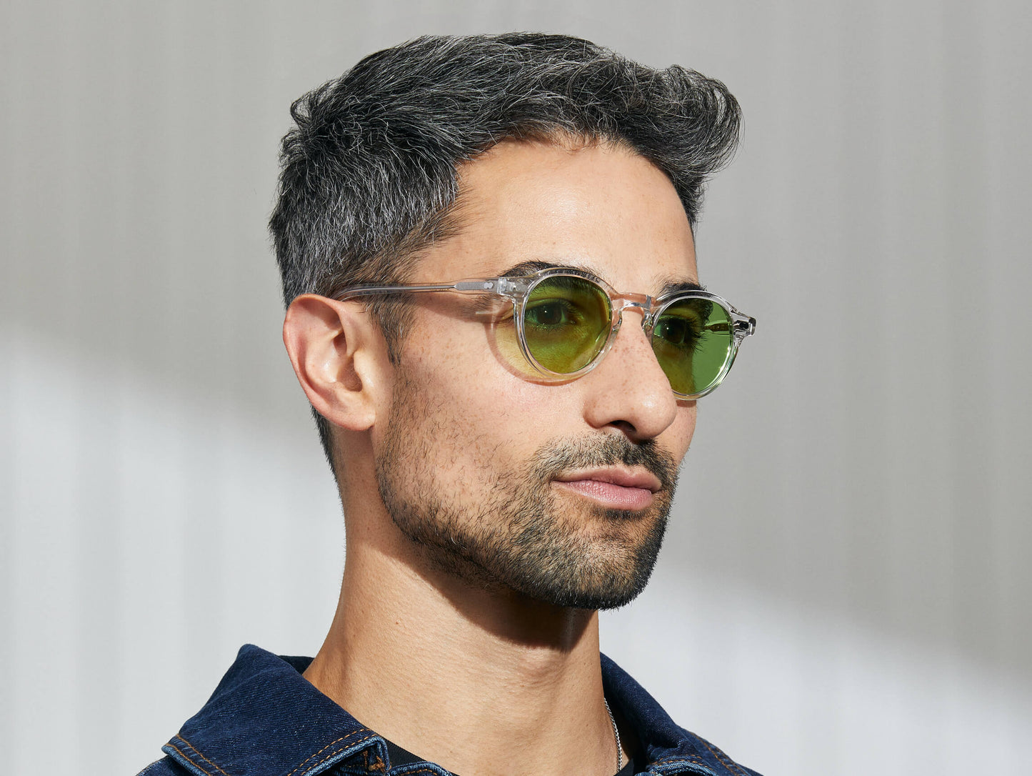 Moscot Miltzen Crystal With Custom Made Tints Sunglasses
