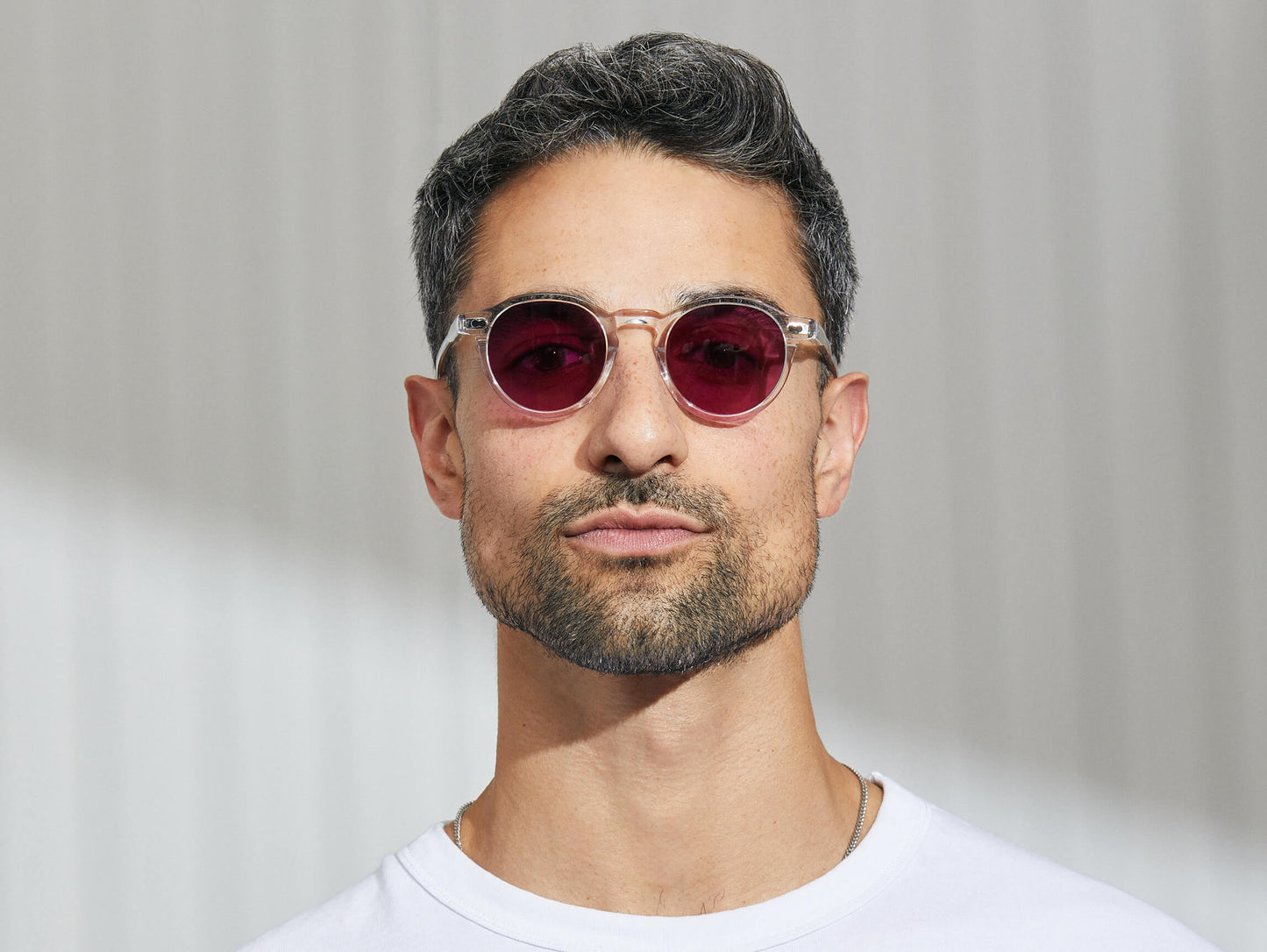 Moscot Miltzen Crystal With Custom Made Tints Sunglasses
