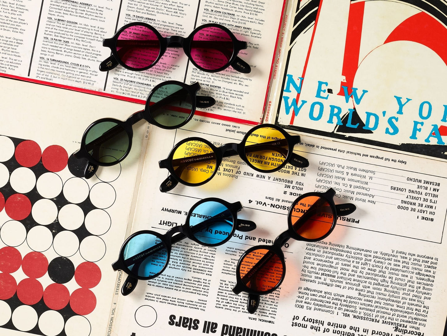 Moscot Zolman Black With Custom Made Tints Sunglasses