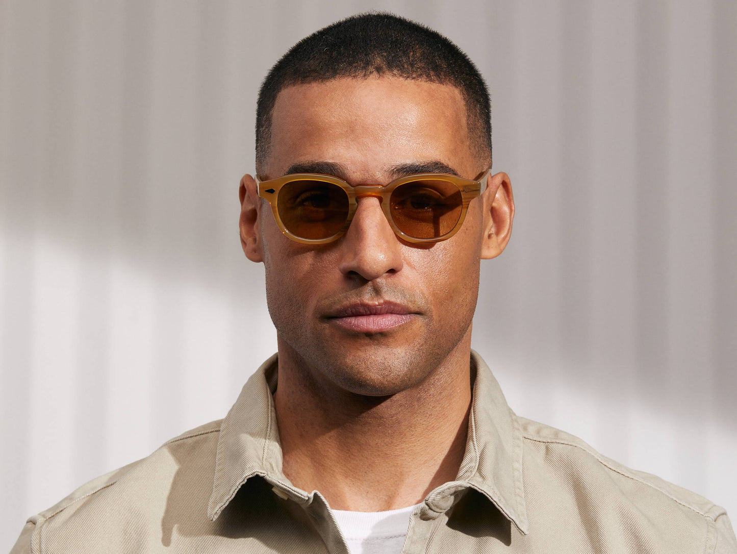 Moscot Lemtosh Monochrome Blonde Sunglasses