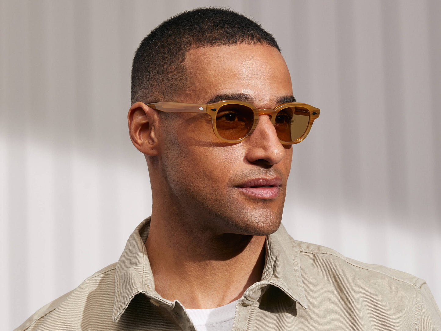 Moscot Lemtosh Monochrome Blonde Sunglasses