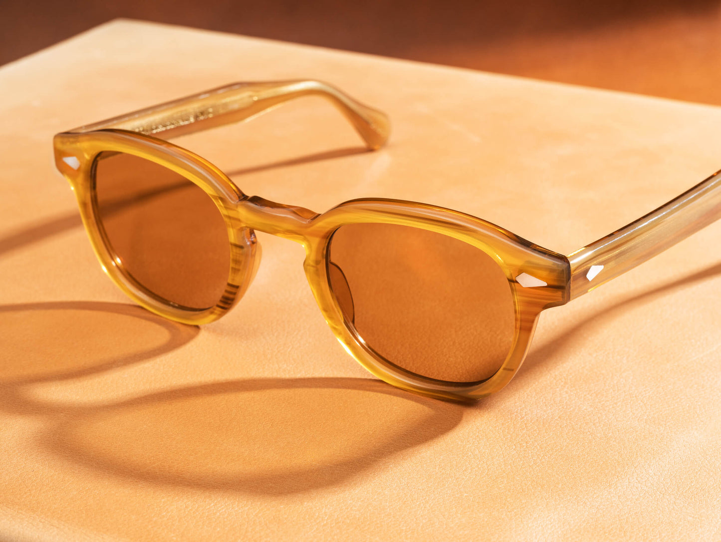 Moscot Lemtosh Monochrome Blonde Sunglasses
