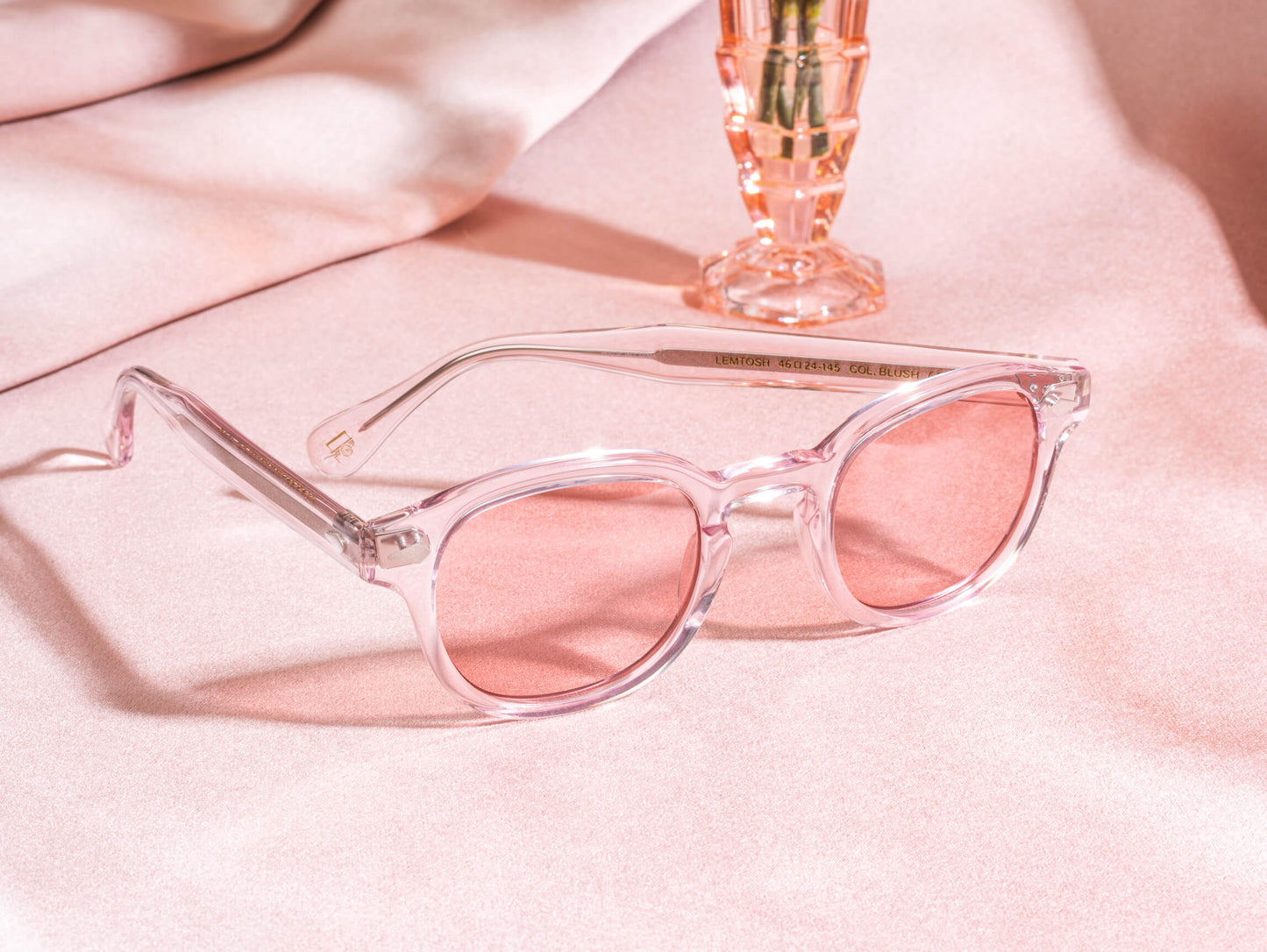 Moscot Lemtosh Monochrome Blush Sunglasses