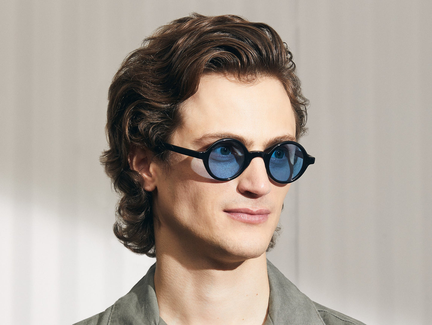 Moscot Zolman Black With Custom Made Tints Sunglasses