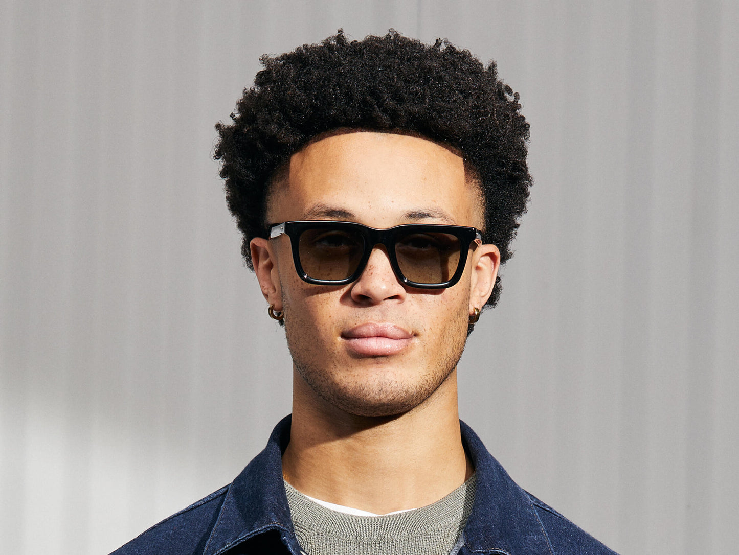 Moscot Rizik Black With Custom Made Tints Sunglasses