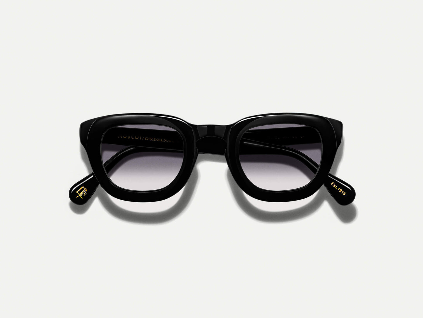 Moscot Telena Black With Custom Made Tints Sunglasses