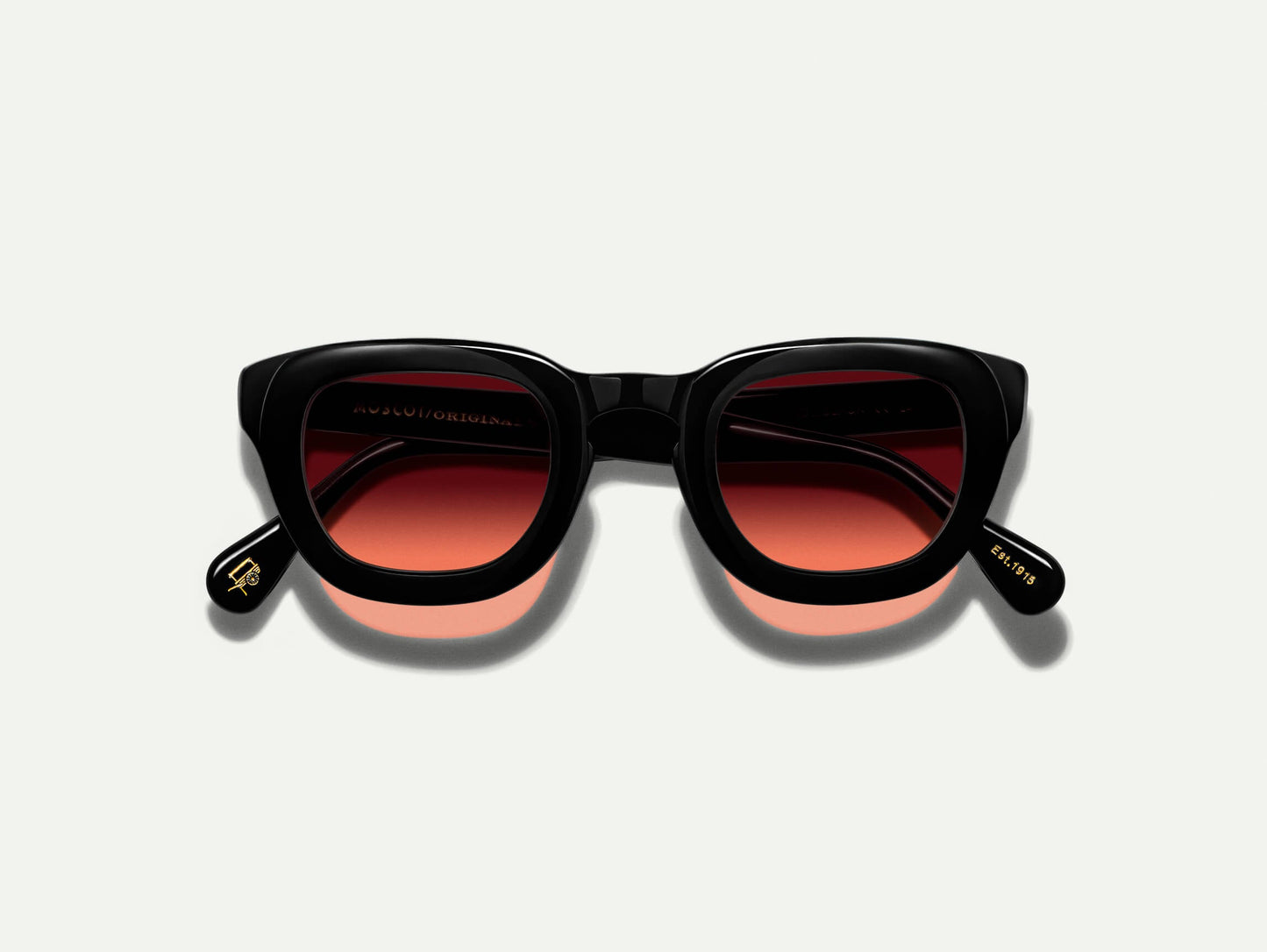 Moscot Telena Black With Custom Made Tints Sunglasses