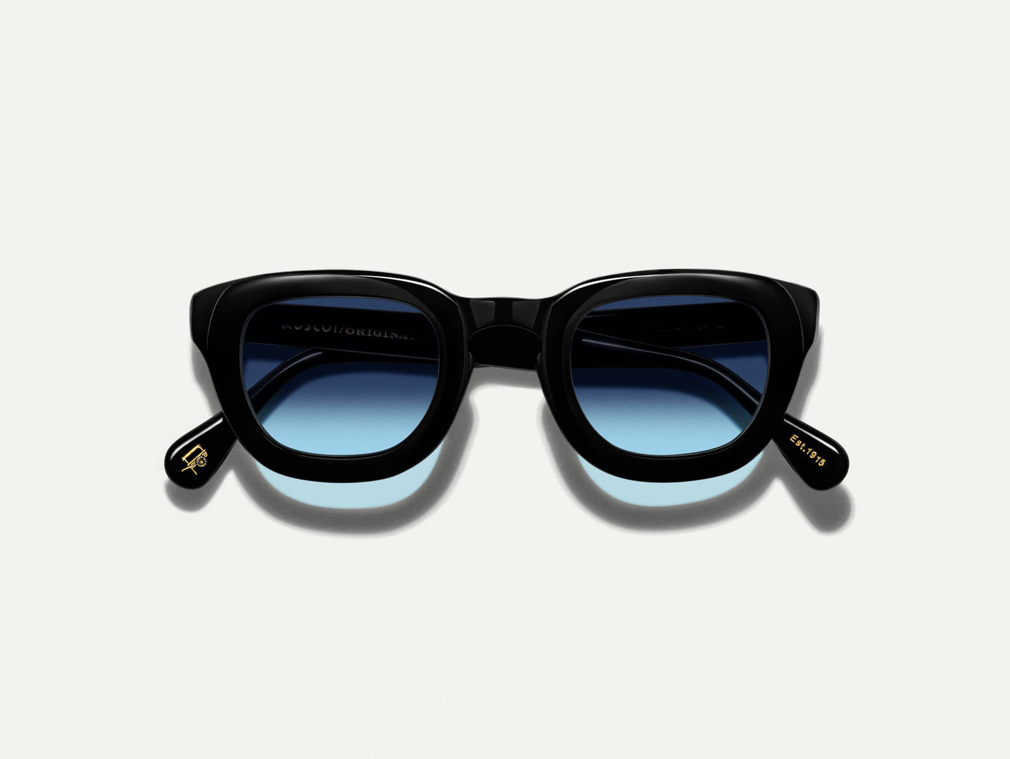 Moscot Telena Black With Custom Made Tints Sunglasses