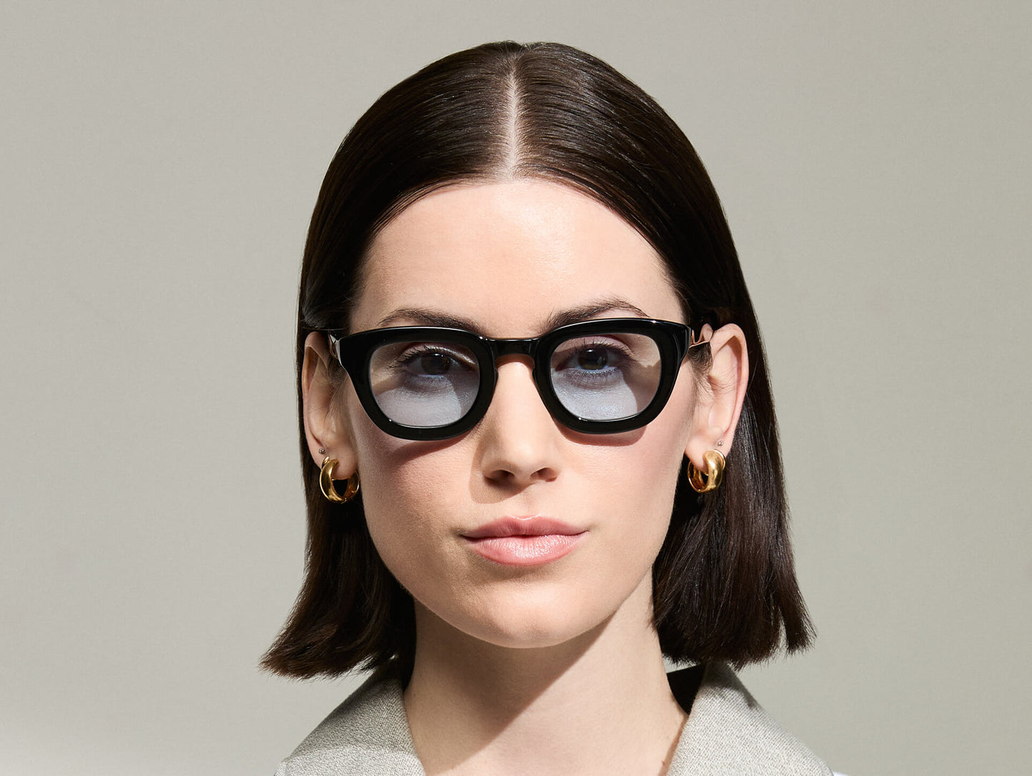 Moscot Telena Black With Custom Made Tints Sunglasses