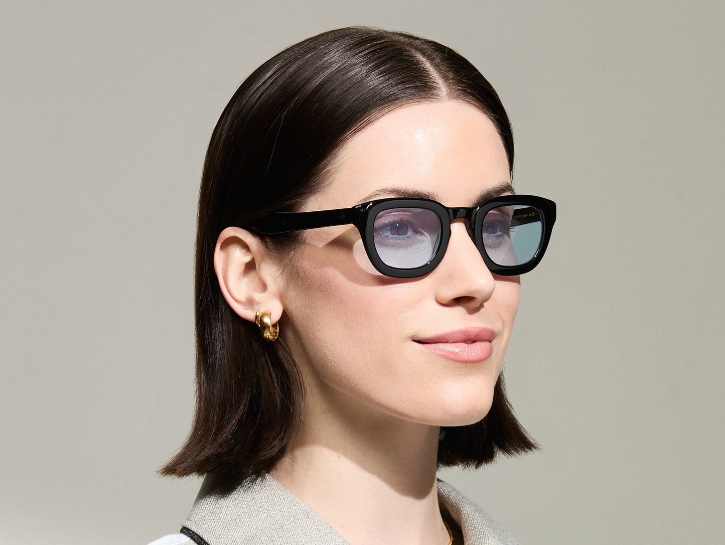 Moscot Telena Black With Custom Made Tints Sunglasses