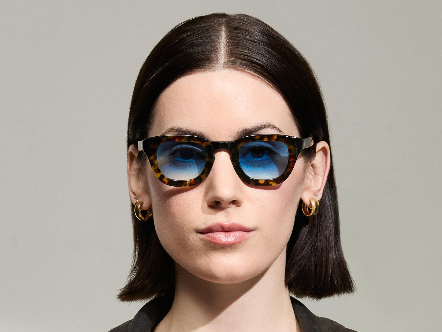 Moscot Telena Tortoise/Black With Custom Made Tints Sunglasses
