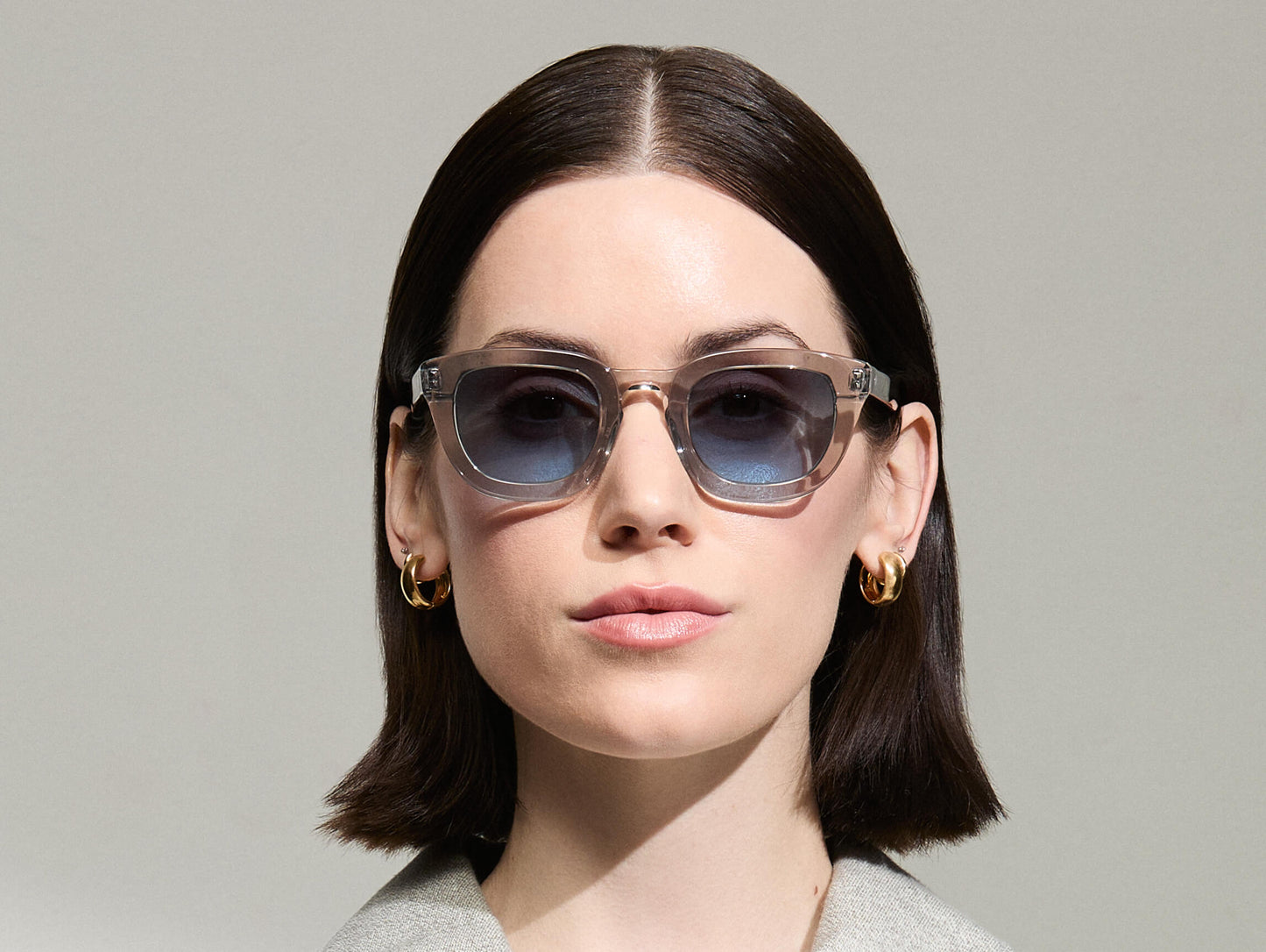 Moscot Telena Grey/Light Grey With Custom Made Tints Sunglasses