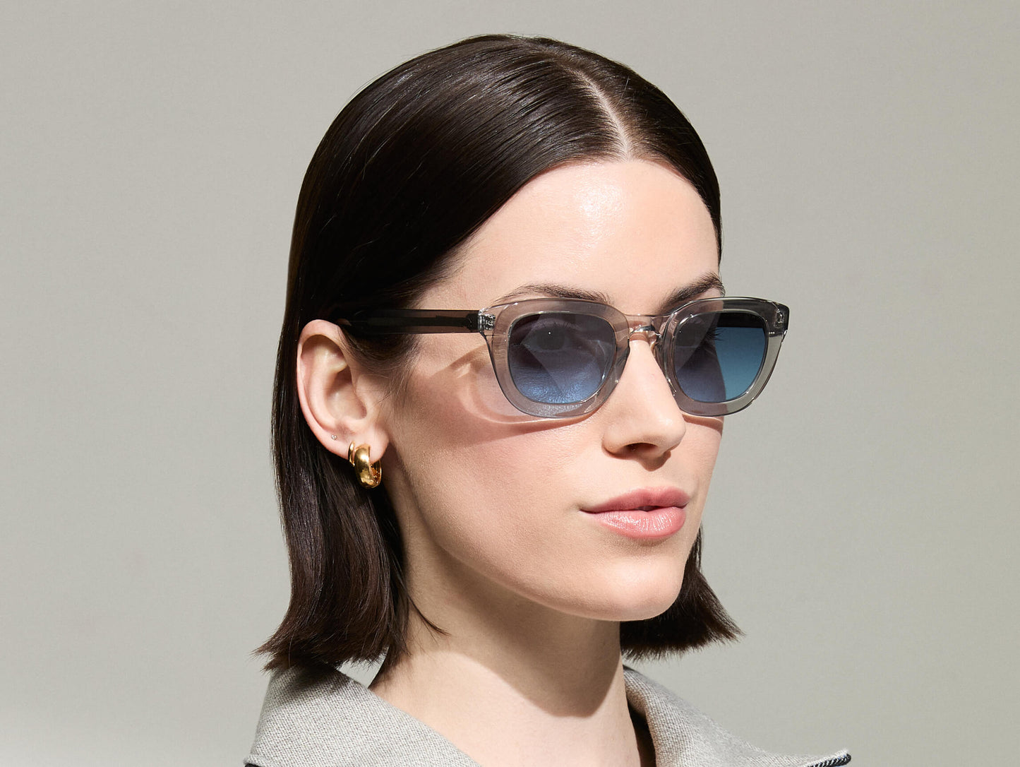 Moscot Telena Grey/Light Grey With Custom Made Tints Sunglasses