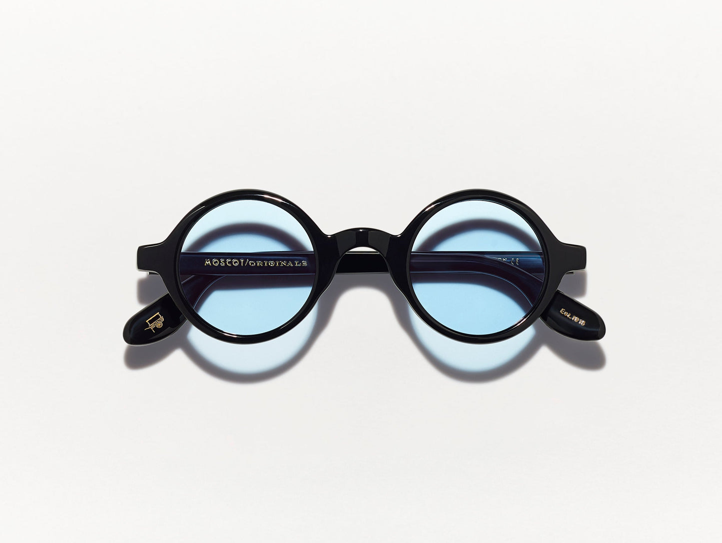 Moscot Zolman Black With Custom Made Tints Sunglasses