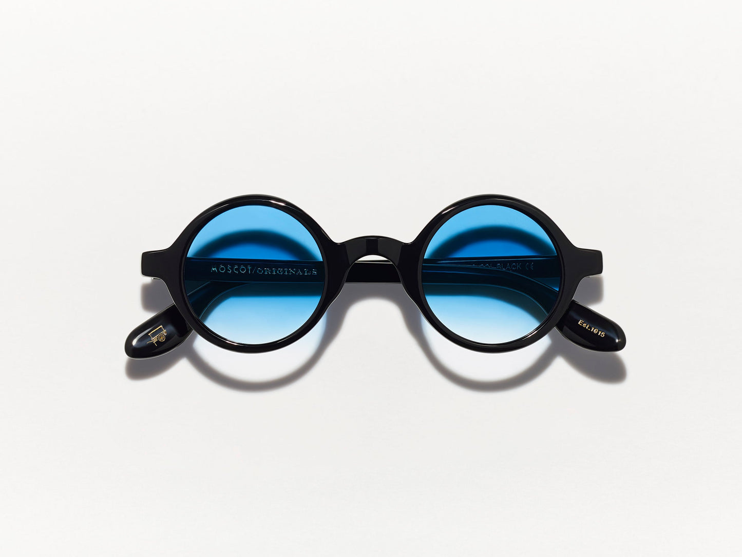 Moscot Zolman Black With Custom Made Tints Sunglasses