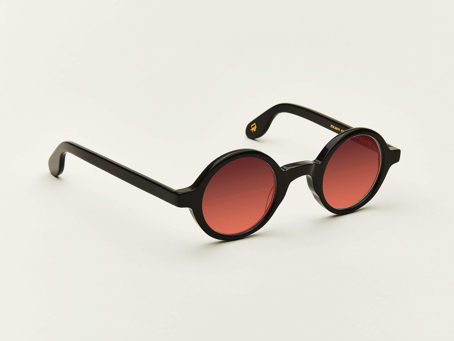 Moscot Zolman Black With Custom Made Tints Sunglasses