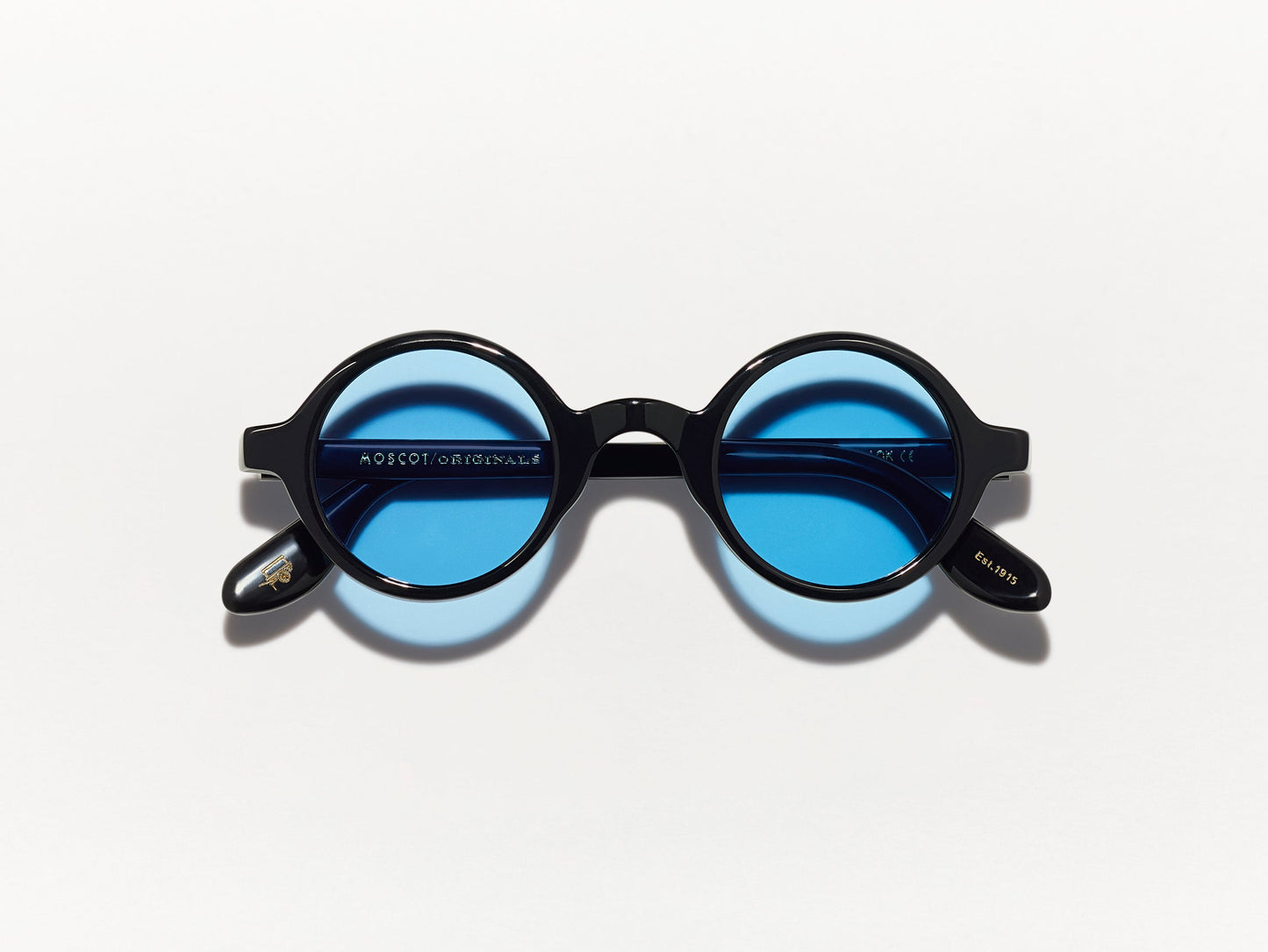 Moscot Zolman Black With Custom Made Tints Sunglasses