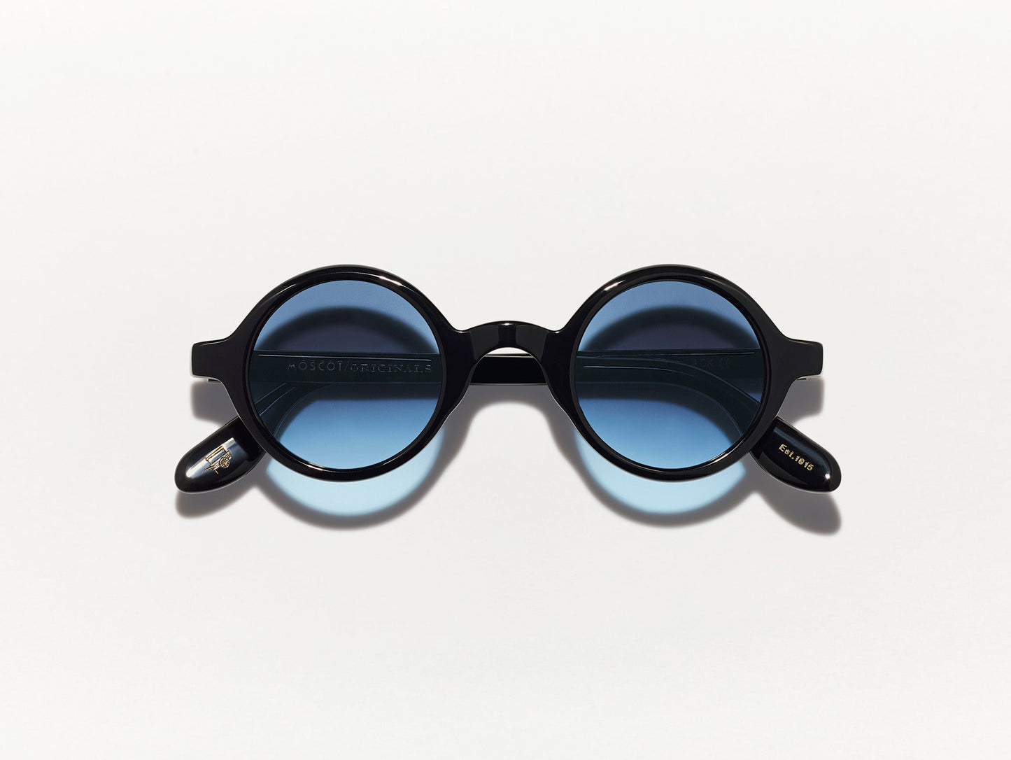 Moscot Zolman Black With Custom Made Tints Sunglasses