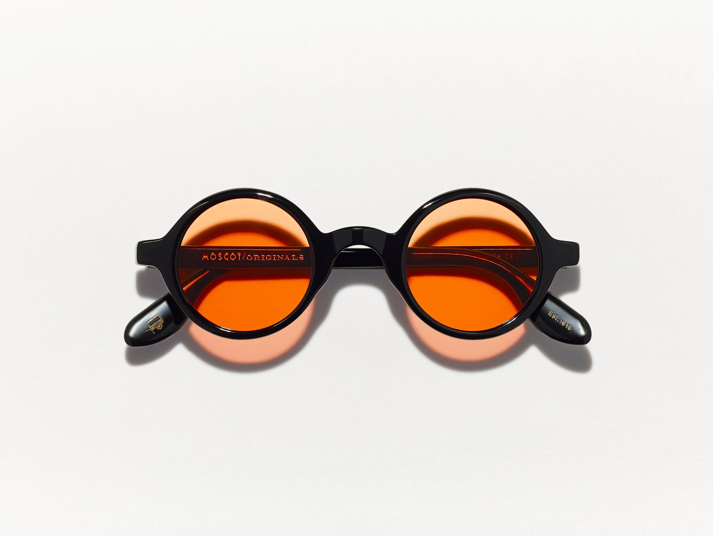 Moscot Zolman Black With Custom Made Tints Sunglasses